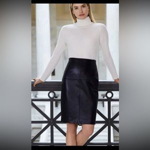 ANTONIO MELANI WOMEN LEATHER PENCIL SKIRT   Samantha Size 0 New with tag $279